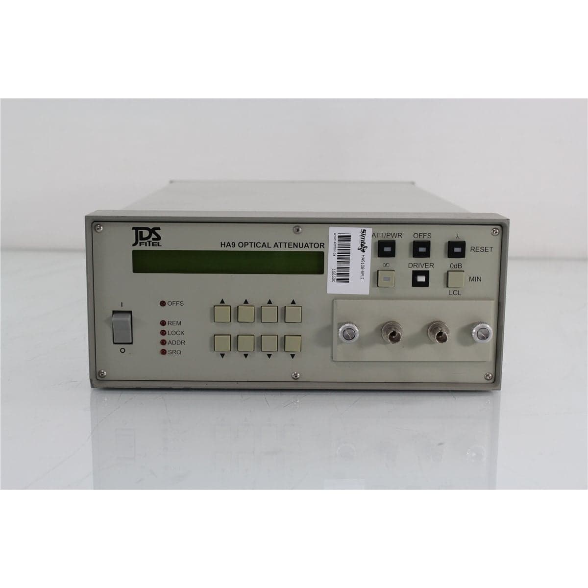 JDS Fitel HA9108-SPL2 HA9W 62.5/125 Multimode Optical Attenuator with ST/PC Front Bulkheads