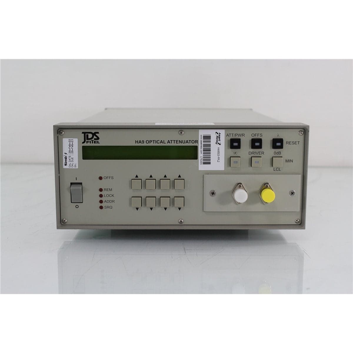 JDS Fitel HA9503-FPL2 HA9 9/125 Single-Mode Optical Attenuator with FC/PC Front Bulkheads
