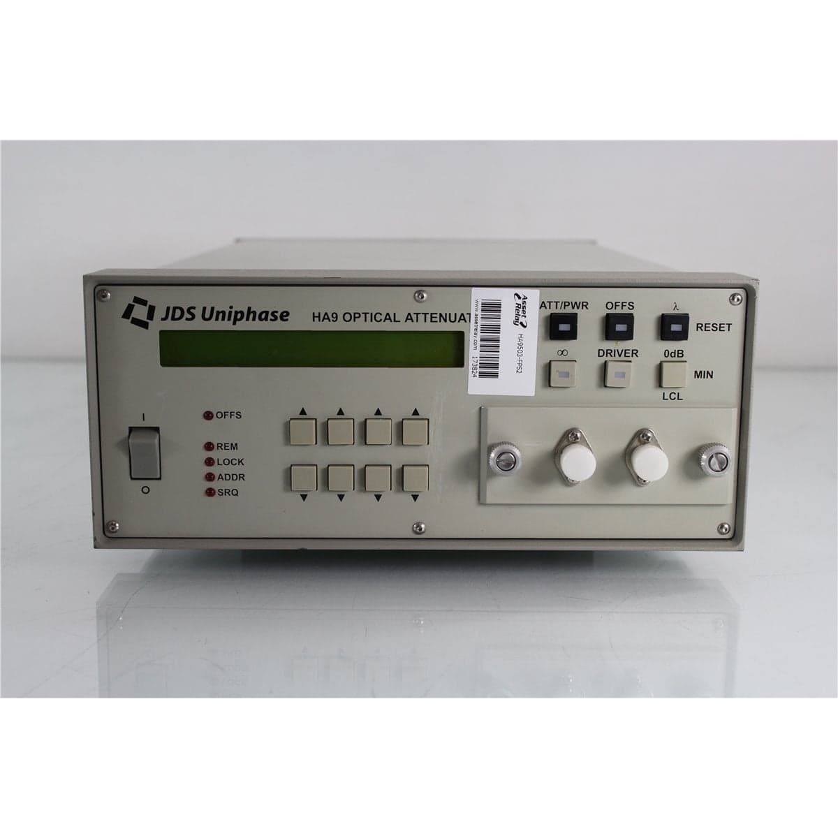 JDS Fitel HA9503-FPS2 HA9 9/125 Single-Mode Optical Attenuator with FC/PC Front Bulkheads