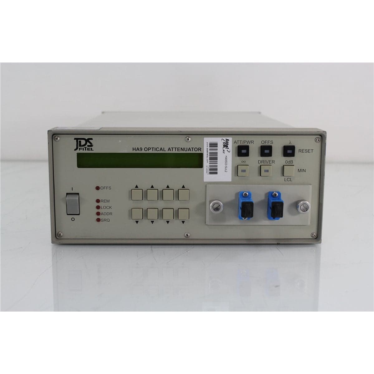 JDS Fitel HA9503-SUL2 HA9 9/125 Single-Mode Optical Attenuator with SC/PC Front Bulkheads