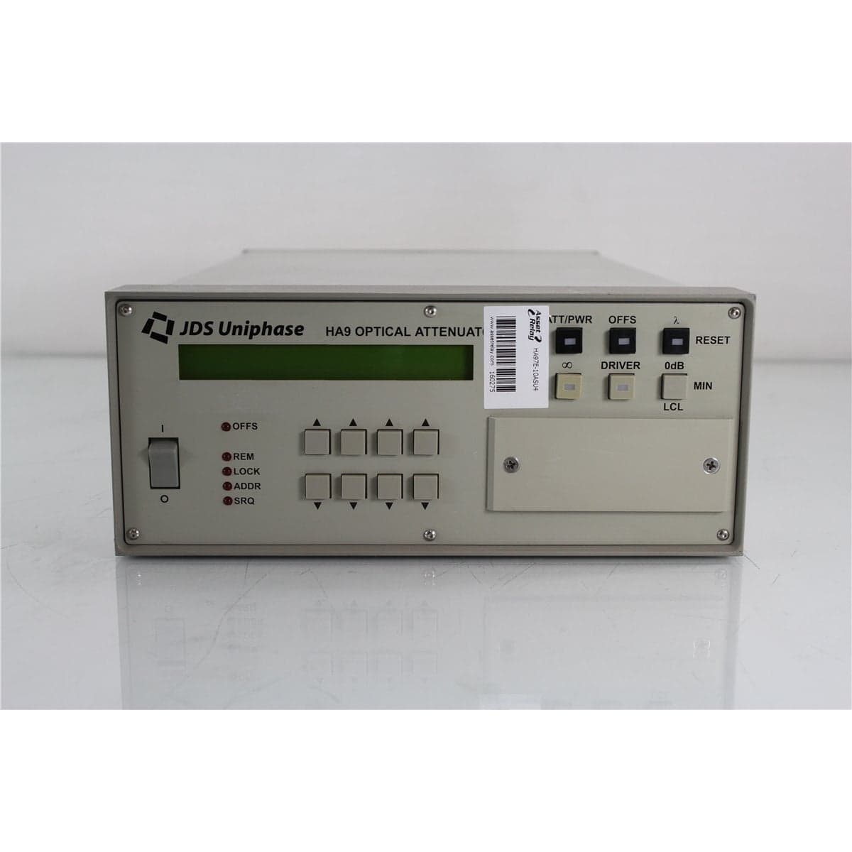 JDSU HA97E-10ASU4 HA9 9/125 Single-Mode Programmable Optical Attenuator with SC/APC Rear Pigtails