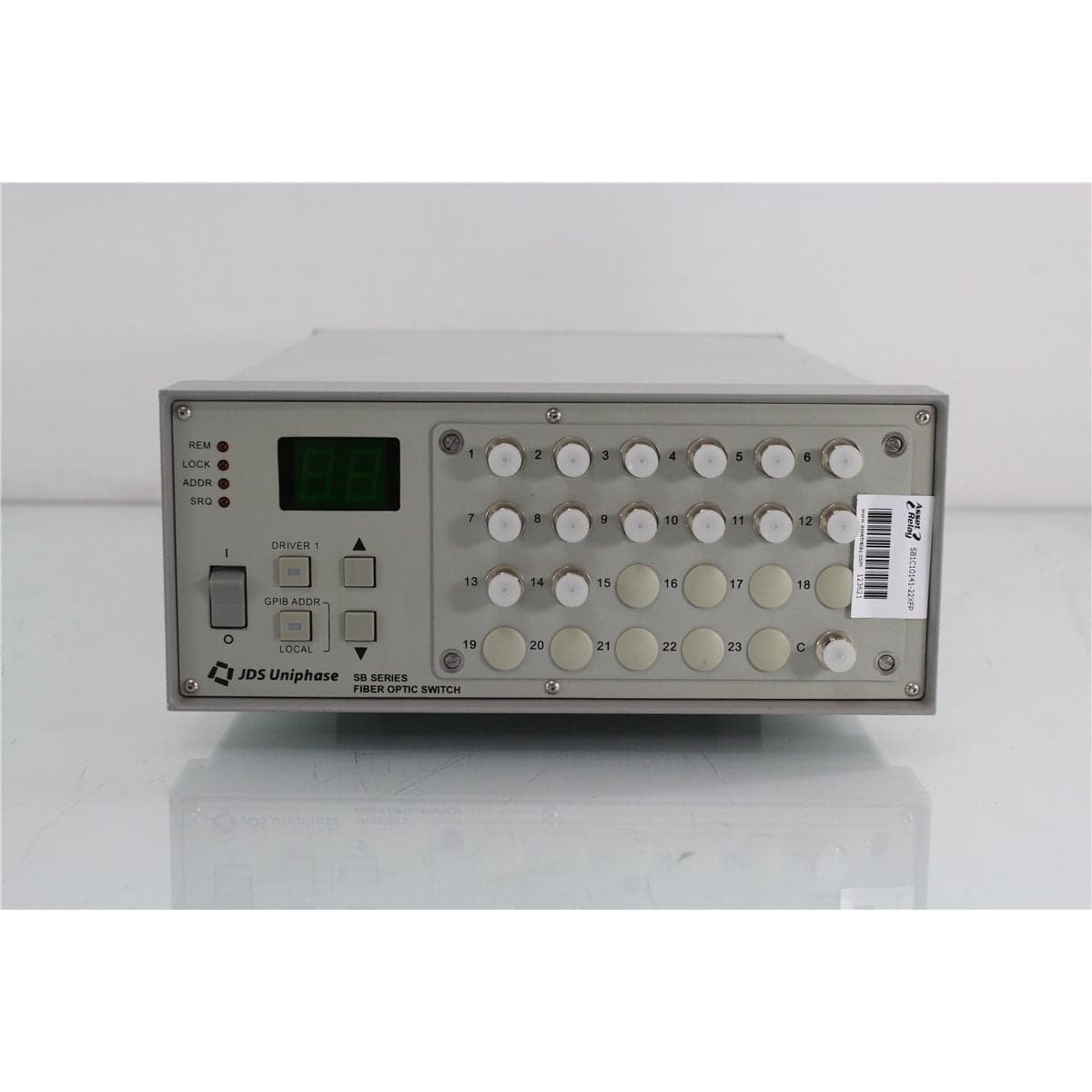 JDSU SB1C10141+22XQ000FP 1x14 Multimode Fiber Optic Switch with FC/HPC Front Bulkheads