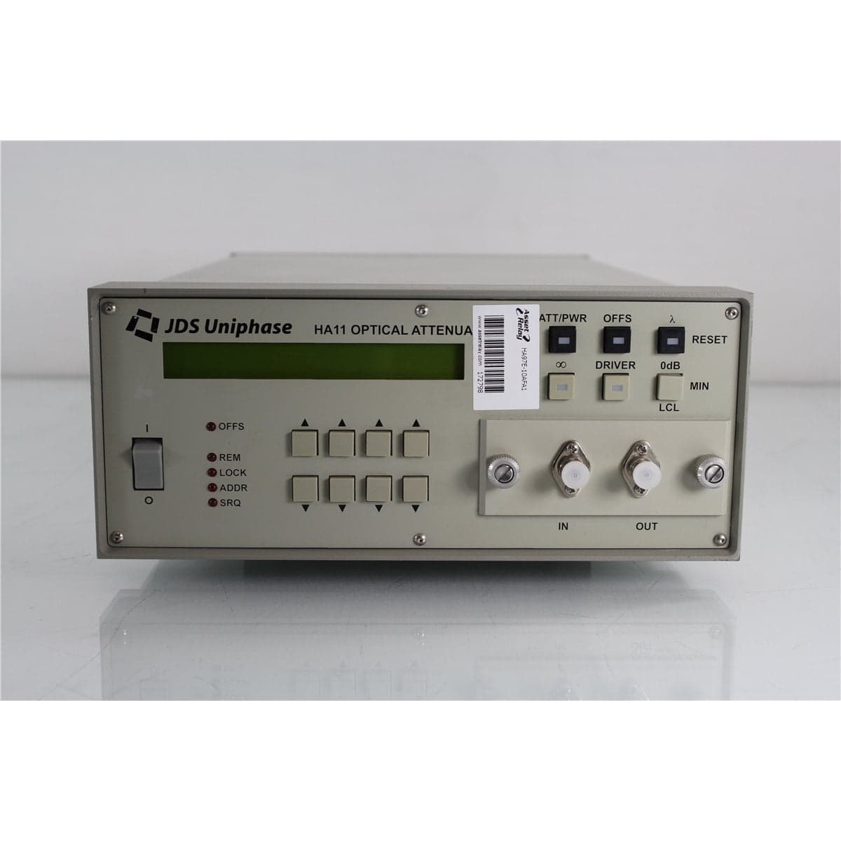 JDSU HA97E-10AFA1 HA9 9/125 Single-Mode Programmable Optical Attenuator with FC/APC Front Bulkheads