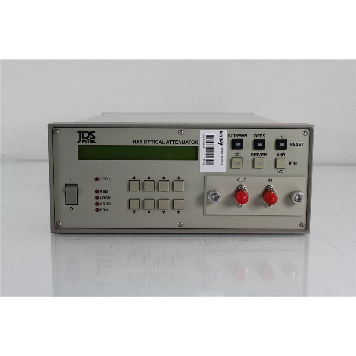JDSU HA97E-10KNC4 HA9 9/125 Single-Mode Programmable Optical Attenuator with Rear Pigtails
