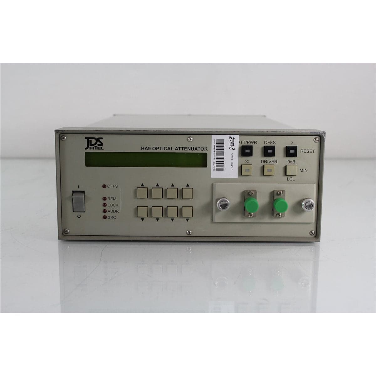 JDSU HA97E-10ASU1 HA9 9/125 Single-Mode Programmable Optical Attenuator with SC/APC Front Bulkheads