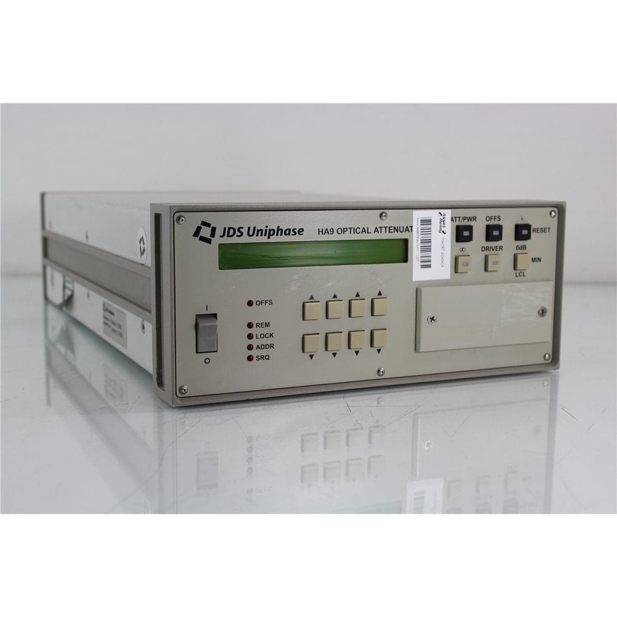 JDS Uniphase HA097+20ANC4 HA9 9/125 Optical Attenuator with Pigtails on Back