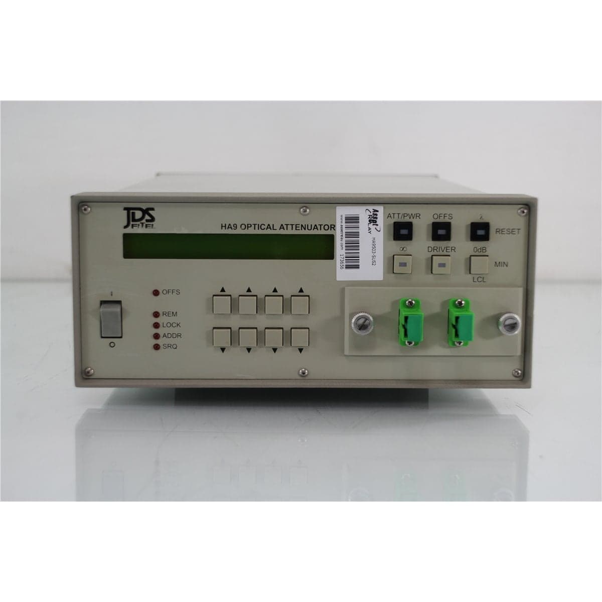 JDS Fitel HA9503-SUS2 HA9 9/125 Single-Mode Optical Attenuator with SC/PC Front Bulkheads