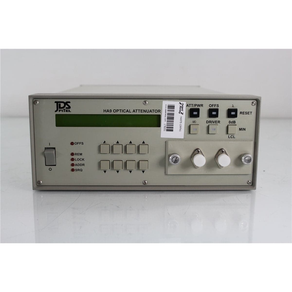 JDSU HA97E-10KFA1 HA9 9/125 Single-Mode Programmable Optical Attenuator with FC/APC Front Bulkheads